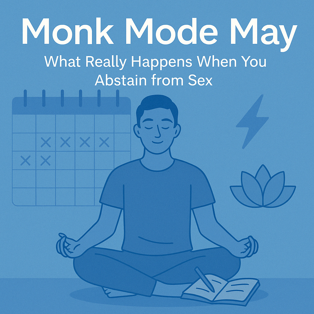 A young man meditating